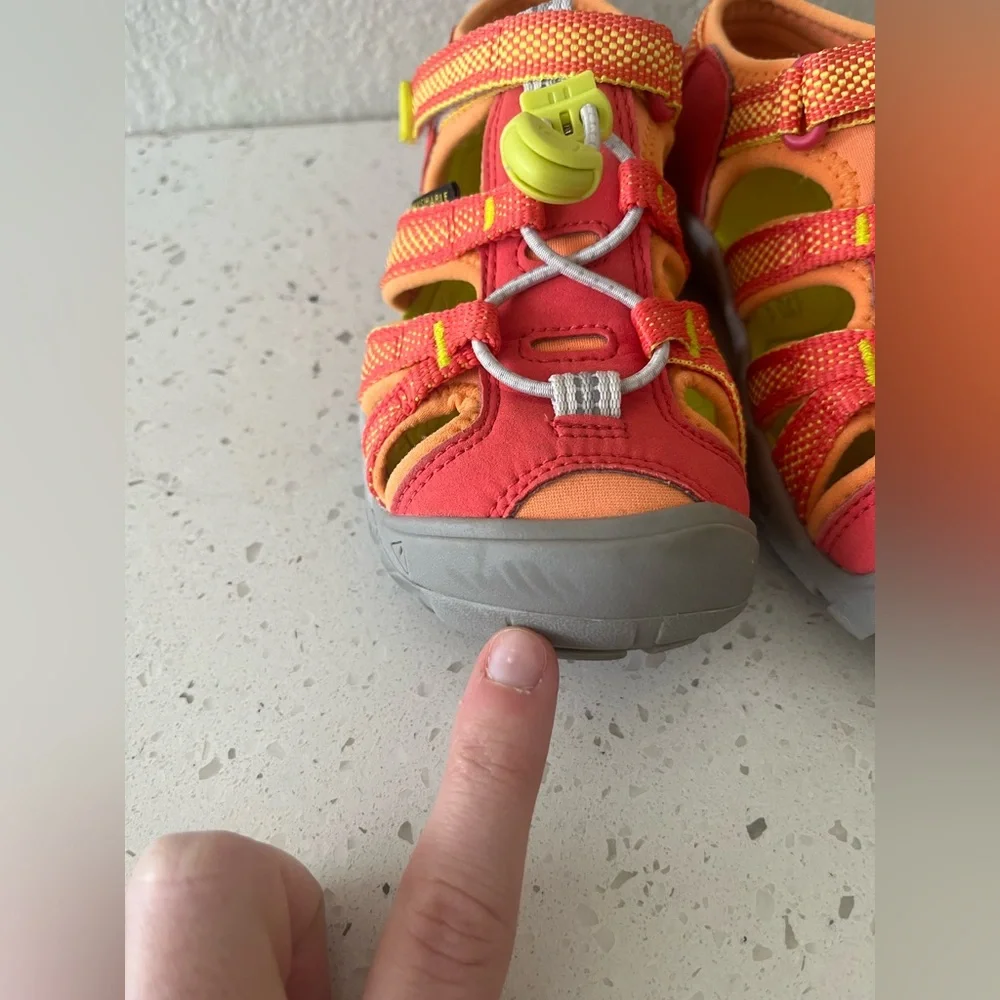 Keen Orange & Red Seacamp lI CNX Hybrid Water Sandals Unisex Toddlers Size 11 - Picture 15 of 15